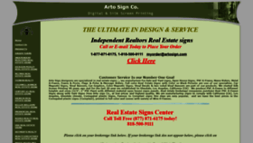 What Artosign.com website looked like in 2020 (4 years ago)