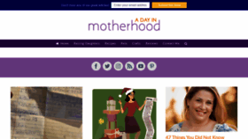 What Adayinmotherhood.com website looked like in 2020 (5 years ago)