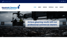What Aquamarkcleaning.co.uk website looked like in 2020 (4 years ago)