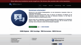 What Adhocracy.de website looked like in 2020 (4 years ago)