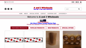 What Aandjwholesale.com website looked like in 2020 (4 years ago)