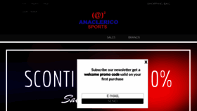 What Anaclericosport.it website looked like in 2020 (4 years ago)