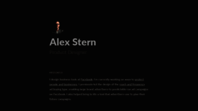 What Alexstern.com website looked like in 2020 (4 years ago)