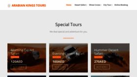 What Arabiankingstours.com website looked like in 2020 (4 years ago)