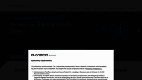 What Asseco.pl website looked like in 2020 (4 years ago)