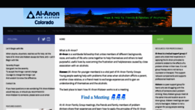 What Al-anon-co.org website looked like in 2020 (4 years ago)