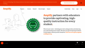What Amplify.com website looked like in 2020 (4 years ago)