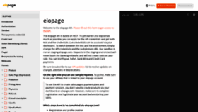 What Apidoc.elopage.com website looked like in 2020 (4 years ago)