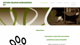 What Aetsanseudunkoirakerho.com website looked like in 2020 (4 years ago)