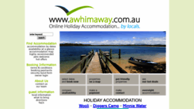 What Awhimaway.com.au website looked like in 2020 (4 years ago)