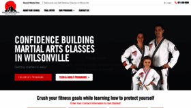 What Ascentmartialarts.com website looked like in 2020 (4 years ago)