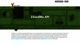 What Api.23andme.com website looked like in 2020 (4 years ago)