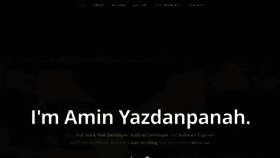 What Aminyazdanpanah.com website looked like in 2020 (4 years ago)
