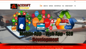 What Acesoft.ca website looked like in 2020 (5 years ago)