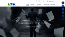 What Actax.com website looked like in 2020 (4 years ago)