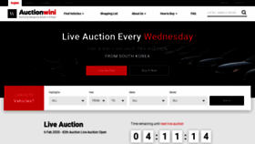 What Auctionwini.com website looked like in 2020 (4 years ago)