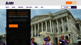 What Alzimpact.org website looked like in 2020 (4 years ago)