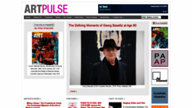What Artpulsemagazine.com website looked like in 2020 (4 years ago)