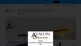 What Avalondesign.ie website looked like in 2020 (4 years ago)