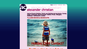 What Alexanderchristian.co.uk website looked like in 2020 (4 years ago)