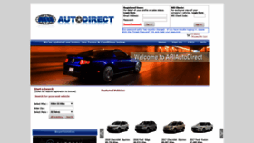 What Ariautodirect.com website looked like in 2020 (4 years ago)