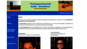 What Ambs-gorshkova.de website looked like in 2020 (4 years ago)