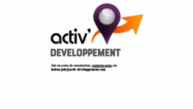 What Activ-developpement.com website looked like in 2020 (4 years ago)