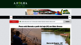 What Afolhadomedionorte.com.br website looked like in 2020 (4 years ago)
