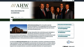 What Ahw-insolvenzverwaltung.de website looked like in 2020 (4 years ago)