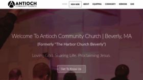 What Antiochchurchbeverly.org website looked like in 2020 (4 years ago)