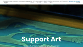 What Artbackers.com website looked like in 2020 (4 years ago)