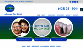 What Advancedcaredental.com website looked like in 2020 (4 years ago)