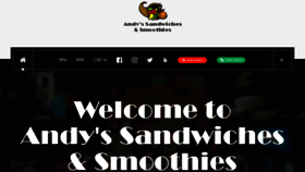 What Andyssandwiches.com website looked like in 2020 (4 years ago)