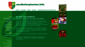 What Aardbeienplanten.info website looked like in 2020 (4 years ago)