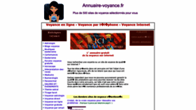 What Annuaire-voyance.fr website looked like in 2020 (4 years ago)