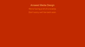What Aniseedmediadesign.co.uk website looked like in 2020 (4 years ago)