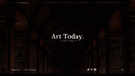 What Arttodaymagazine.com website looked like in 2020 (4 years ago)
