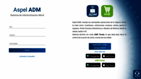 What Adm.aspel.com.mx website looked like in 2020 (5 years ago)