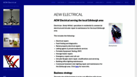 What Aew-electrical.co.uk website looked like in 2020 (5 years ago)