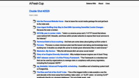 What Afreshcup.com website looked like in 2020 (4 years ago)
