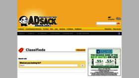 What Adsack.com website looked like in 2020 (4 years ago)