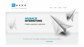 What Axzx.pl website looked like in 2020 (4 years ago)