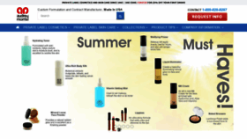What Audreymorriscosmetics.com website looked like in 2020 (4 years ago)