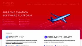 What Awery.aero website looked like in 2020 (4 years ago)