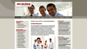 What Acadas.com website looked like in 2020 (4 years ago)