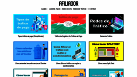 What Afiliador.com website looked like in 2020 (5 years ago)