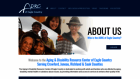 What Adrceagle.org website looked like in 2020 (4 years ago)