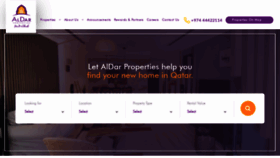 What Aldarproperties.qa website looked like in 2020 (4 years ago)