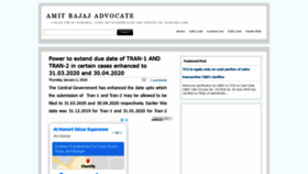 What Amitbajajadvocate.com website looked like in 2020 (4 years ago)