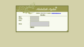 What Abdullahaydin.com website looked like in 2020 (4 years ago)